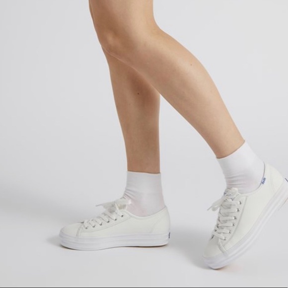 Keds Triple Kick platform sneaker in white - Picture 6 of 10